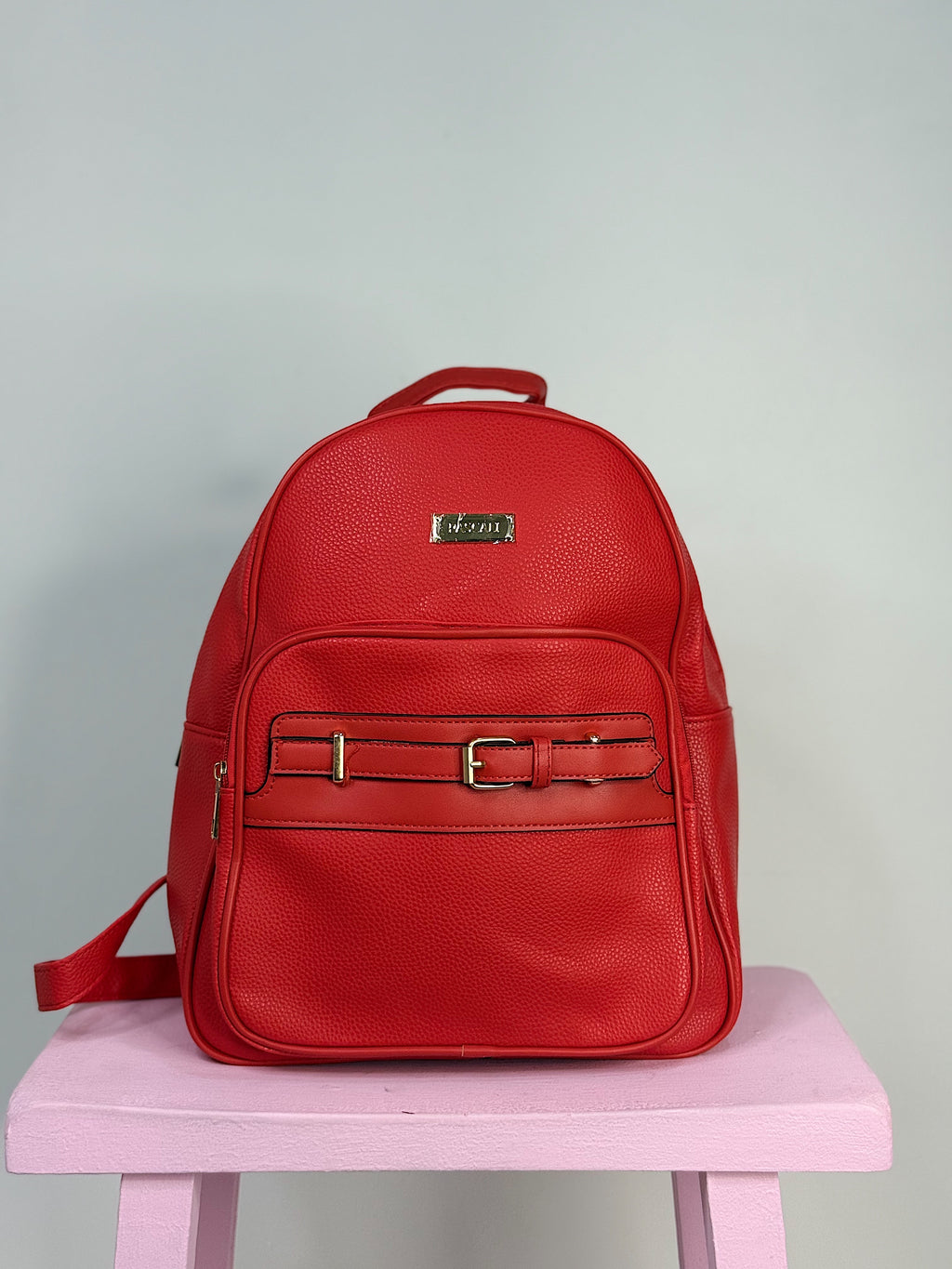 Mochila de dama de cuero