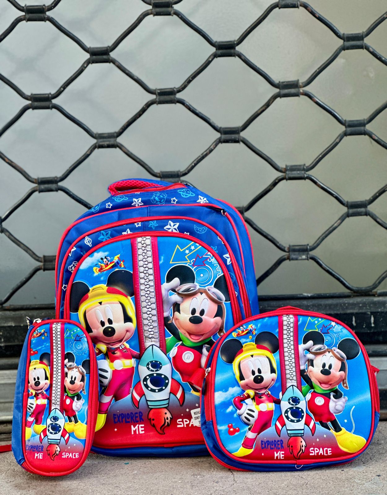 MOCHILA DE SET PARA NIÑO DISNEY