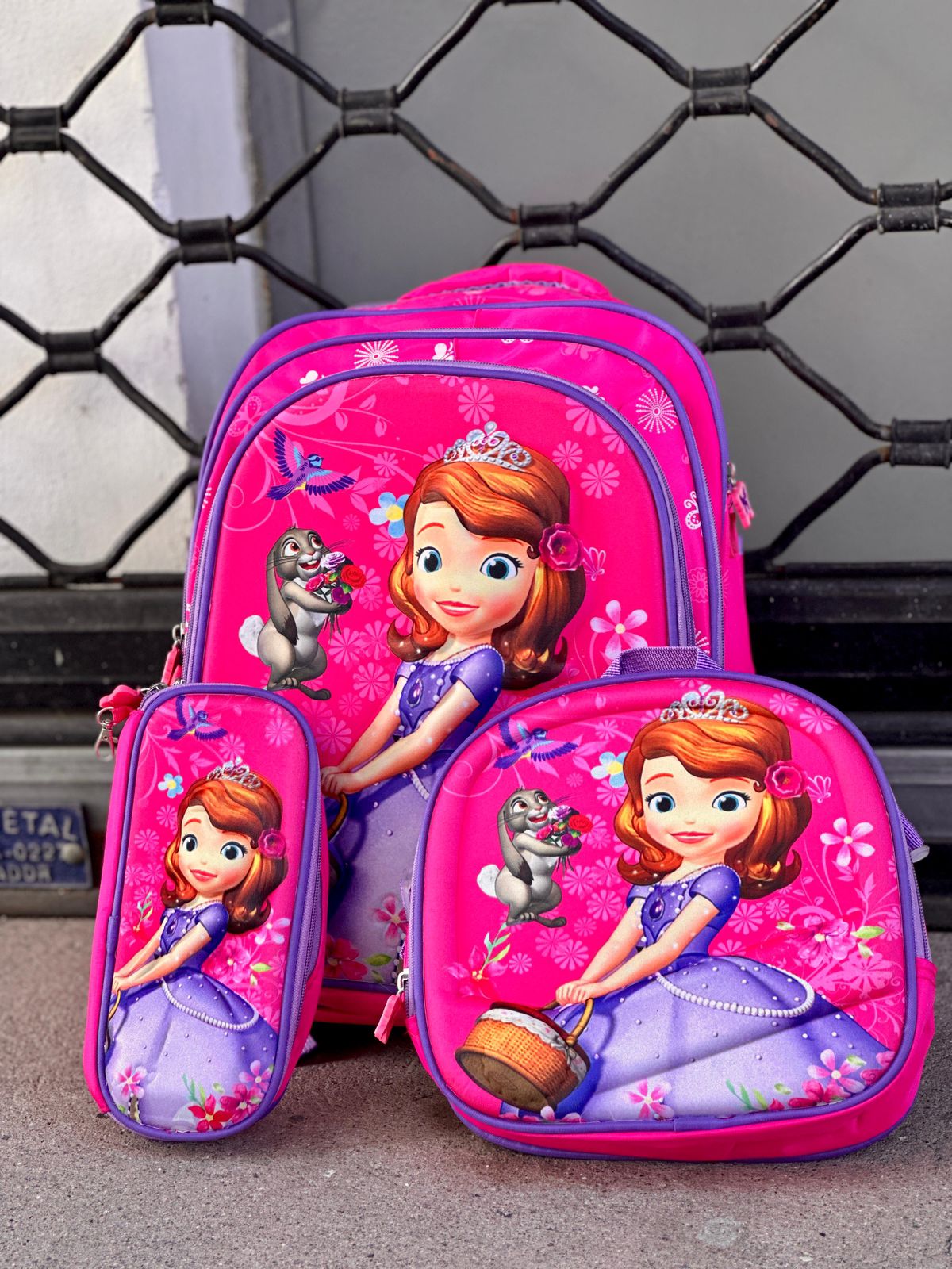 MOCHILA DE SET PARA NIÑA DISNEY