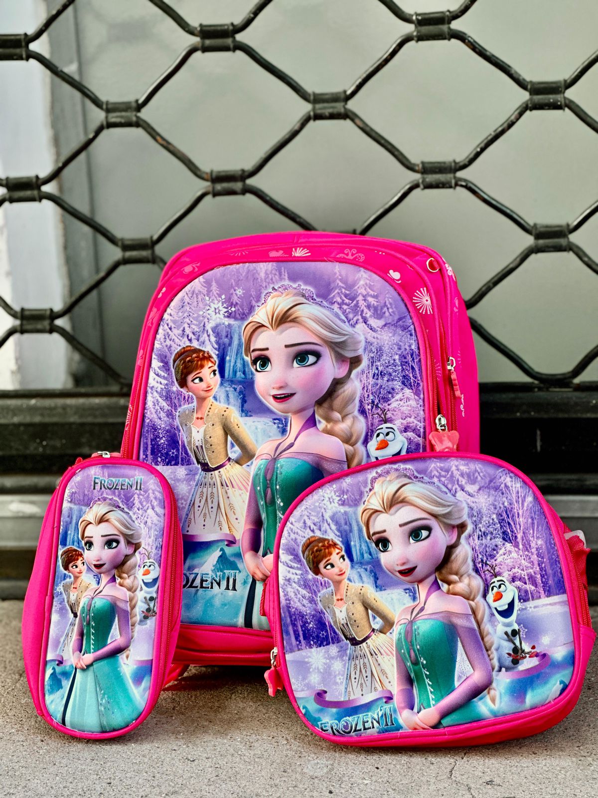 MOCHILA DE SET PARA NIÑA  DISNEY