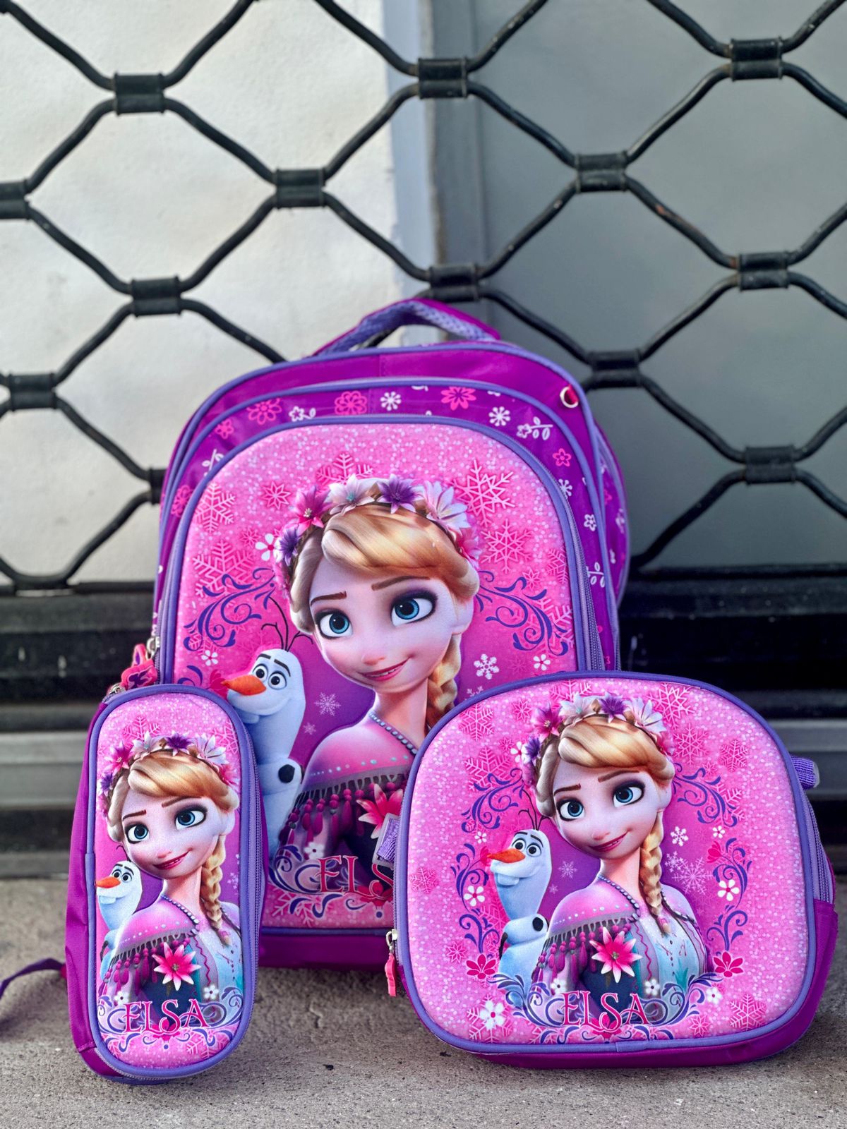 MOCHILA DE SET PARA NIÑA DISNEY