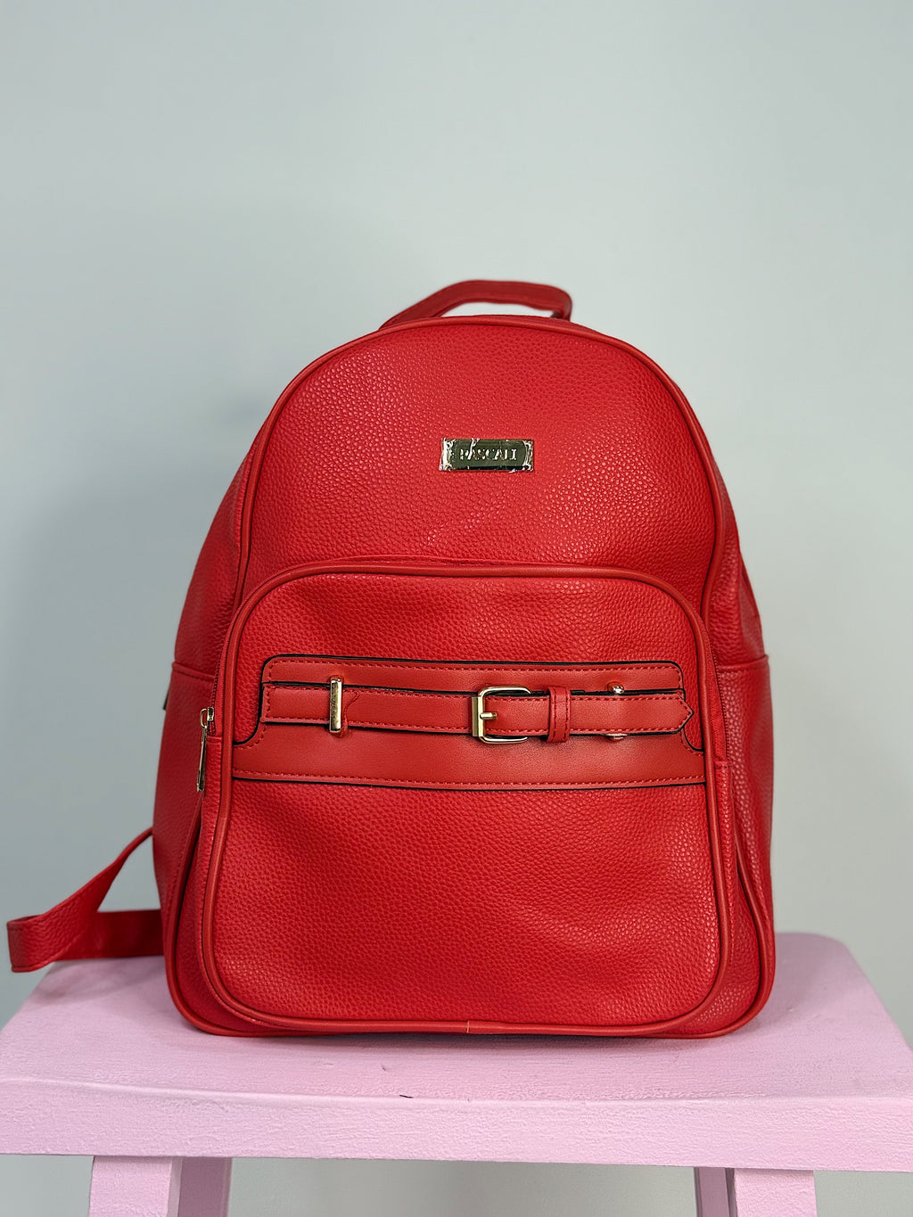 Mochila de dama de cuero