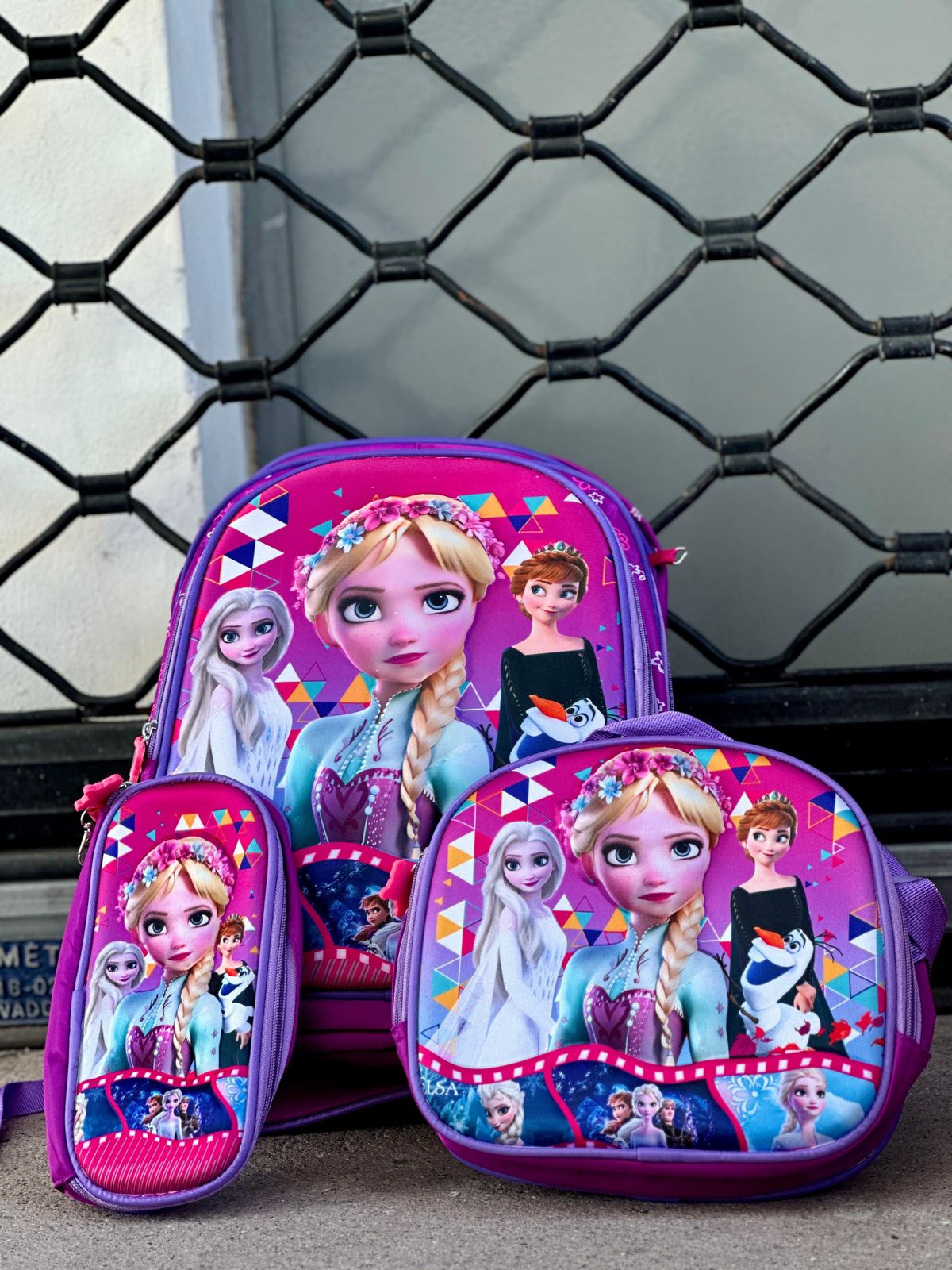 MOCHILA DE SET PARA NIÑA DISNEY