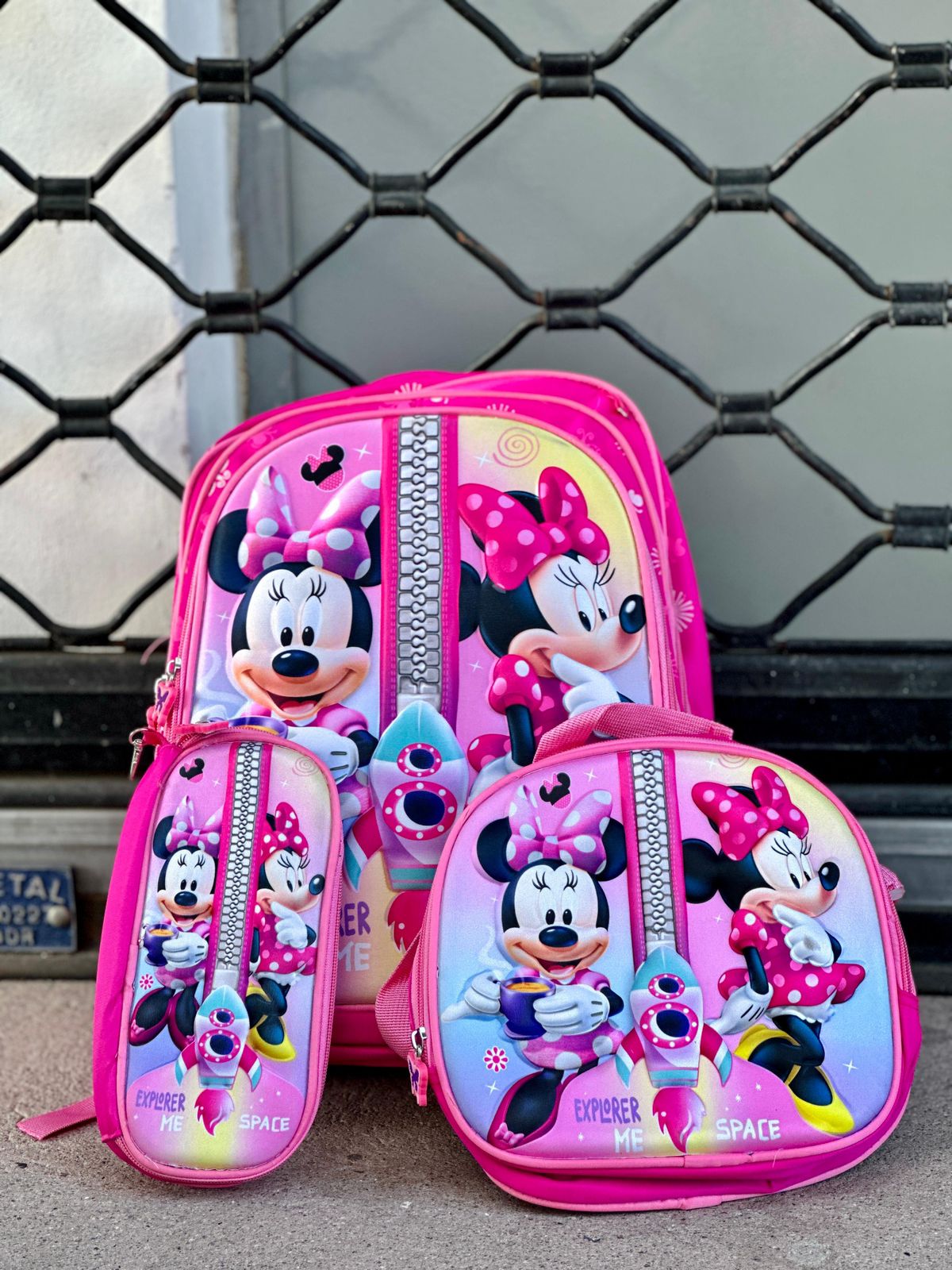 MOCHILA DE SET PARA NIÑA DISNEY