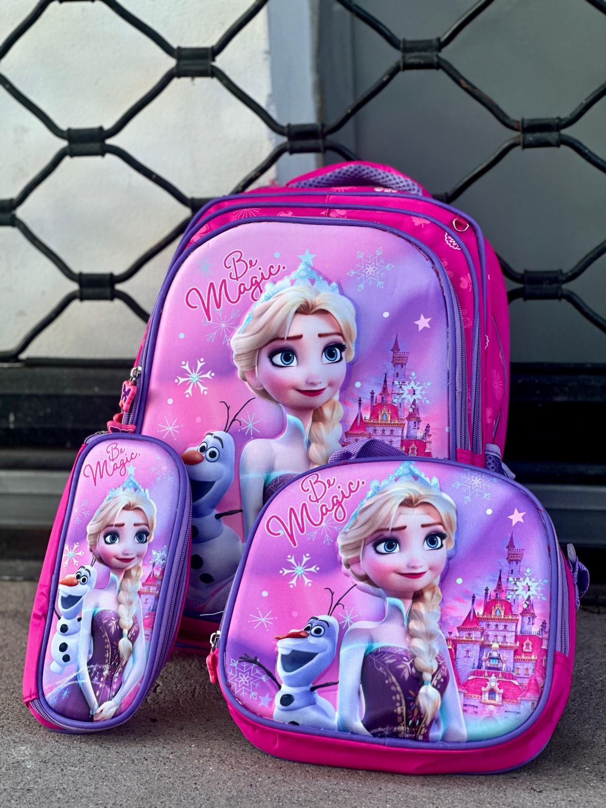 MOCHILA DE SET PARA NIÑA DISNEY